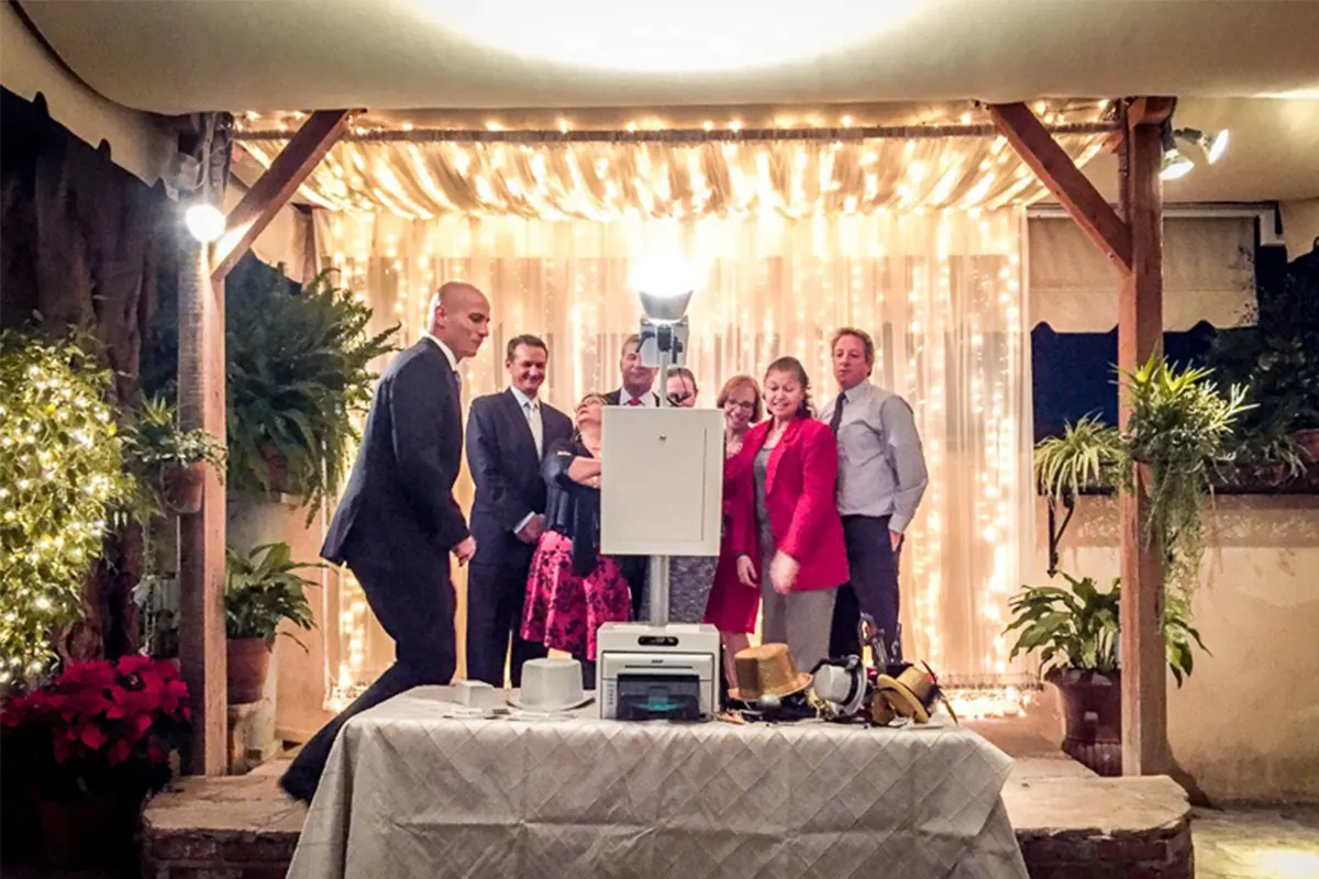 photo booth at a company event