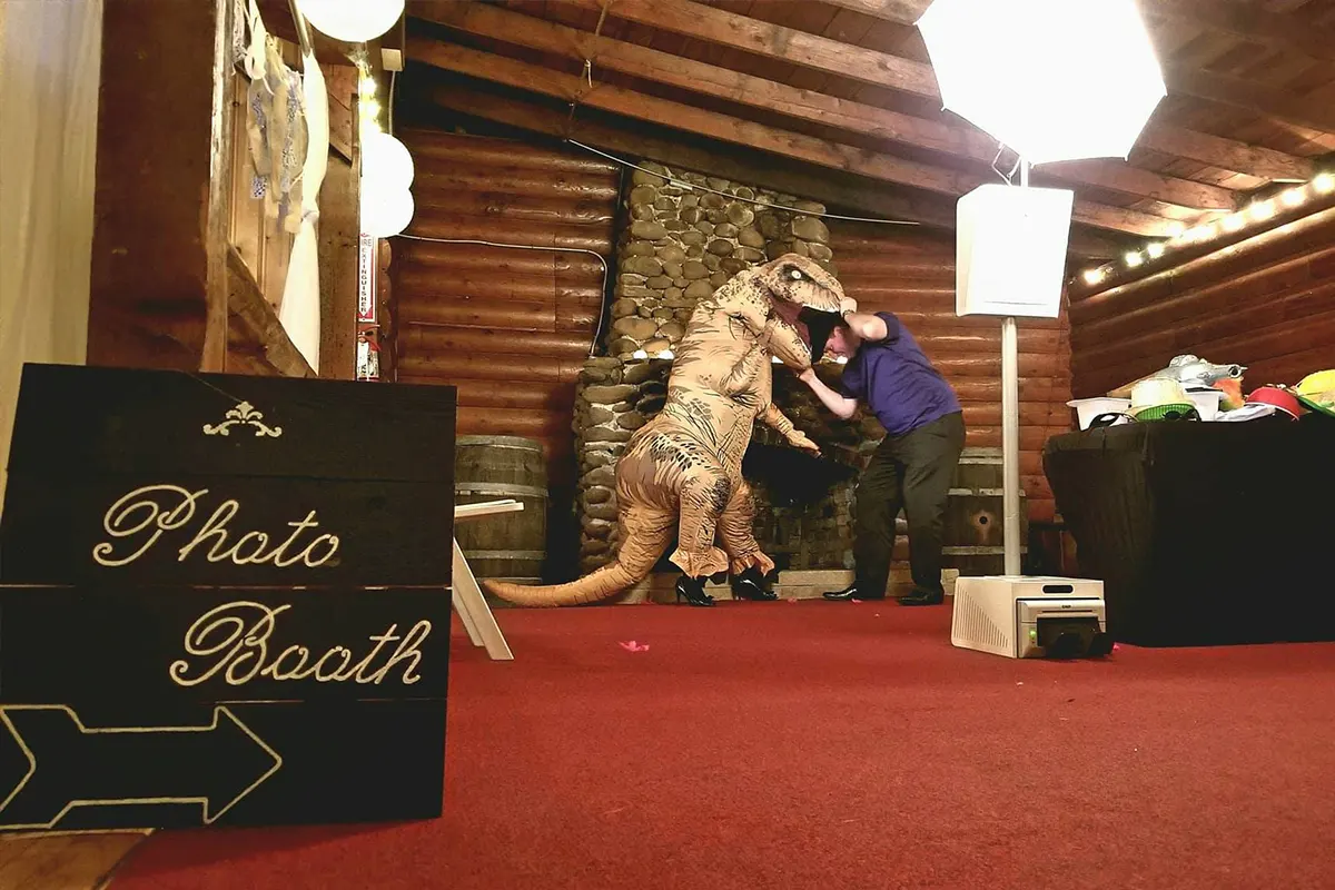 photo booth at a private party