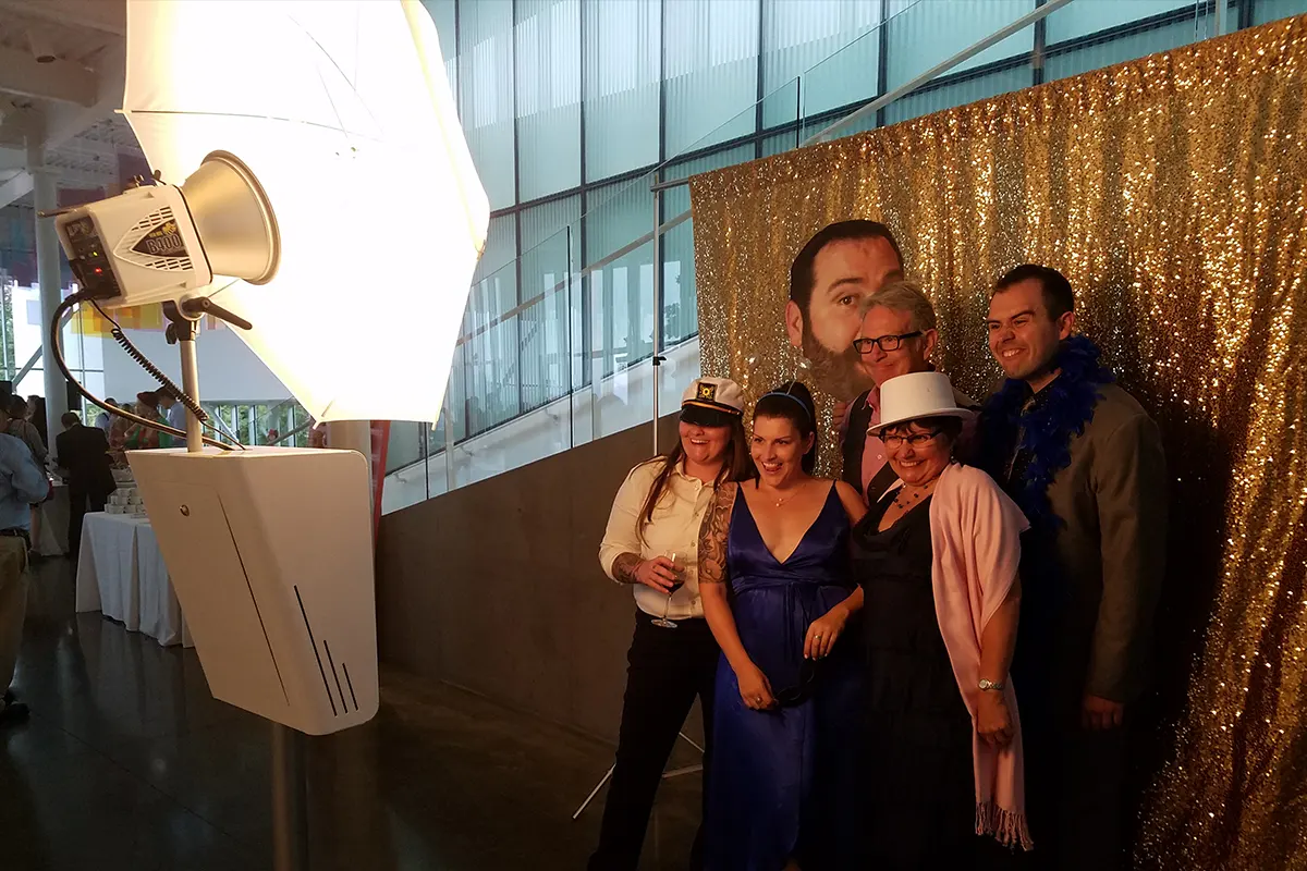 photo booth at a private party